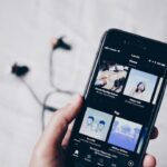 A phone showing Spotify’s editorial playlists.